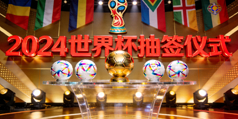 世界杯2026官方logo - 足球与奖杯标志